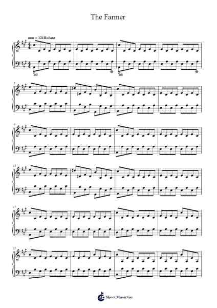 The Farmer Sheet Music by Mike Beever-Arr.Ciscer Georyale