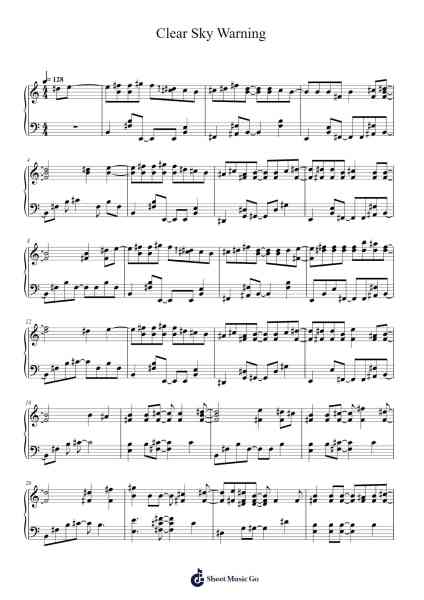 Clear Sky Warning Sheet Music by Sereno-Arr.Clifffitch