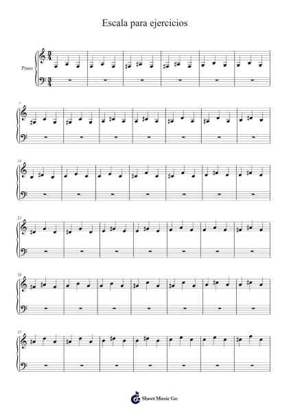 Escala para ejercicios 樂譜由 Yared Bluewind - 編曲 Doydy Steinhal