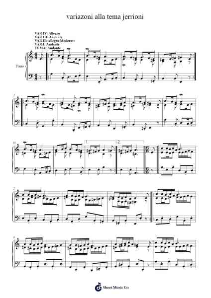 variazoni alla tema jerrioni Sheet Music by mrBobbyGuy3-Arr.Wrighttab