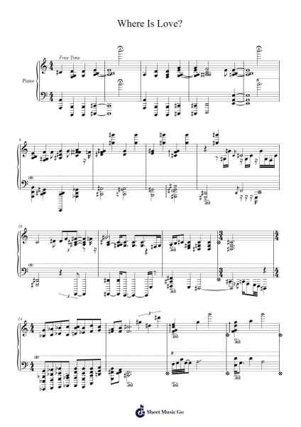 Where Is Love? Sheet Music by Lionel Bart-Arr.Hootus