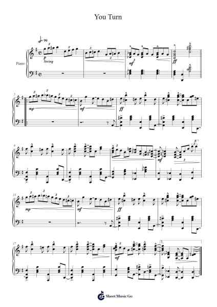 You Turn Sheet Music by Clytate-Arr.Pulborg Ridean