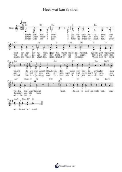Heer wat kan ik doen Sheet Music by Elly & Rikkert-Arr.Prittville Millbrian