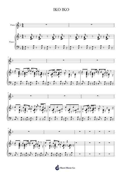 IKO IKO Sheet Music by Justin Wellington-Arr.Thotus