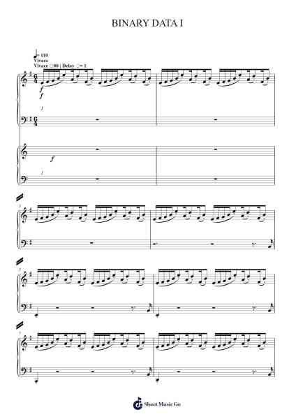 BINARY DATA I Sheet Music by Alfonso Peduto-Arr.Mollries