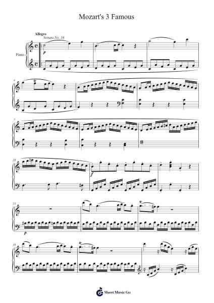 Eine kleine Nachtmusik in G Major, K. 525 Sheet Music by Wolfgang Amadeus Mozart-Arr.Beerthune