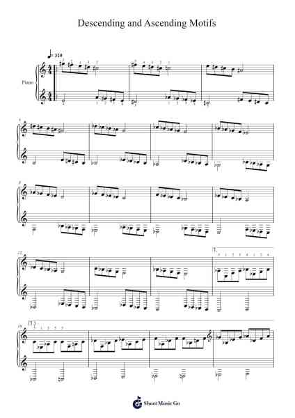 Descending and Ascending Motifs Sheet Music by Donnell O'Brien-Arr.Xanbriel Rague