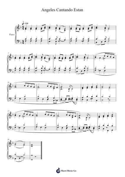 Angeles Cantando Estan Sheet Music by Buckfrances-Arr.Keatsshua Beareade