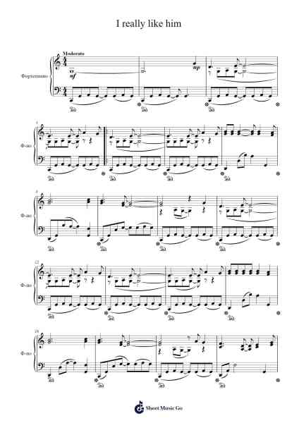 I Really Like Him Sheet Music by M. Leigh-Arr.Browningking