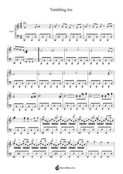 Tumbling Ice 樂譜由 Hirokazu Ando - 編曲 Swinfred Clarkdiah