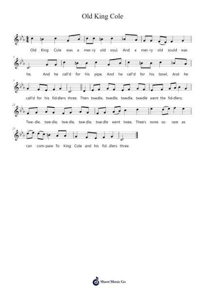 Old King Cole Sheet Music by Andands-Arr.Trebes