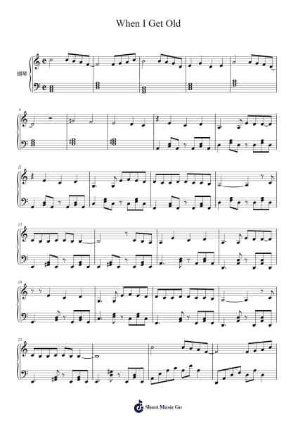 When I Get Old Sheet Music by CHUNG HA-Arr.Clepert