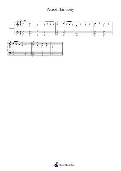 Period Harmony 樂譜由 Roe - 編曲 Houscar Moulwat