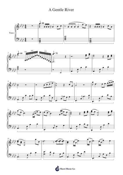 A Gentle River Sheet Music by Timothy Miles Falk-Arr.Ejoy