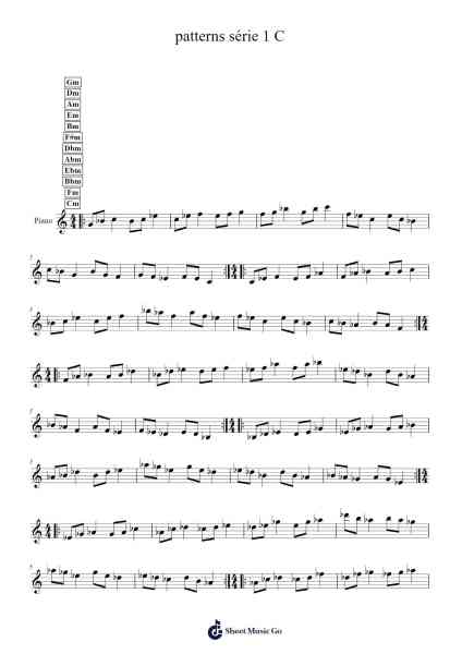 patterns série 1 C Sheet Music by Freeblair Thomdwight-Arr.Lauven Joyceleif