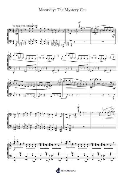 Macavity: The Mystery Cat Sheet Music by Andrew Lloyd Webber-Arr.Peing