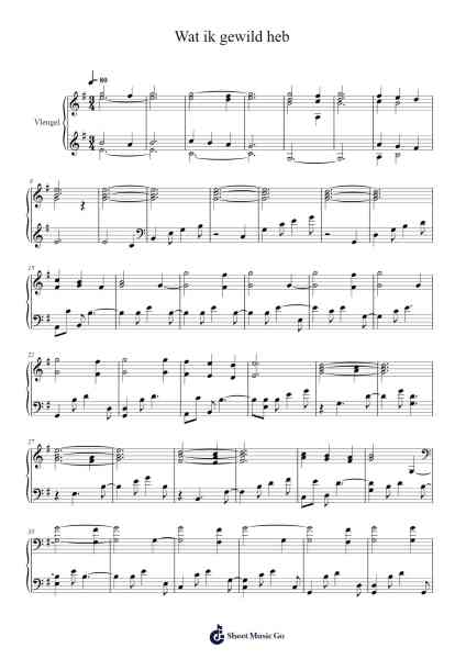 Wat ik gewild heb Sheet Music by Brouwer-Arr.Dukim