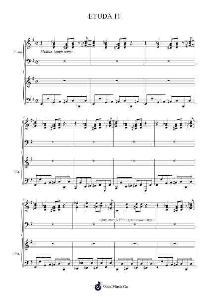 Étude Op. 25, No. 11 in A Minor Sheet Music by Dvorak Milan-Arr.Dunkin Betcie