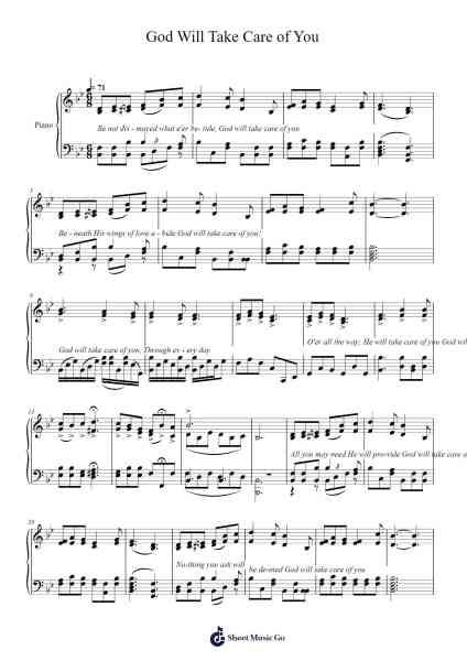 God Will Take Care of You Sheet Music by W. Stillman Martin-Arr.Hawat