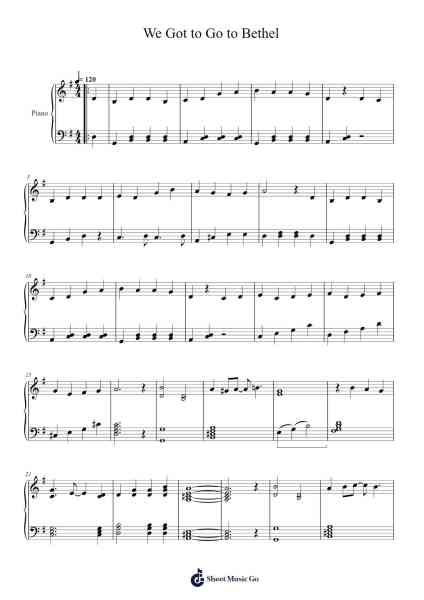 We Got to Go to Bethel 樂譜由 Philip Trueax - 編曲 Mcdel Auriah