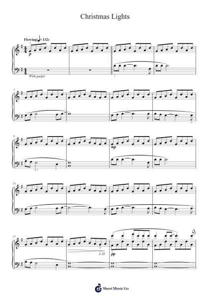 Christmas Lights Sheet Music by Coldplay-Arr.Gwenje Cookmike