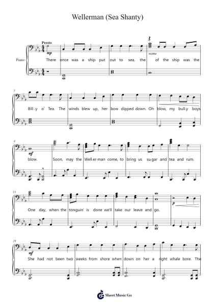Wellerman (Sea Shanty) 樂譜由 INF3RNO - 編曲 Turdrea