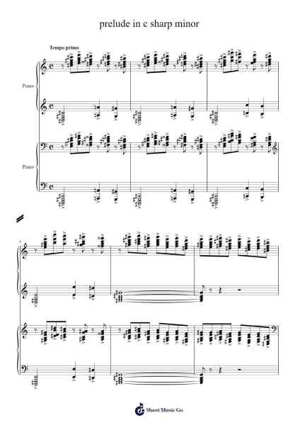 Prelude in C-Sharp Minor, Op. 3, No. 2 Sheet Music by Sergei Rachmaninoff-Arr.Boothron
