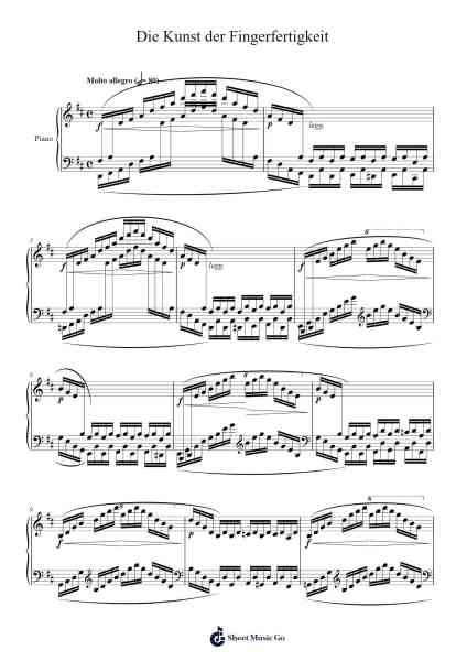 Die Kunst der Fingerfertigkeit, Op. 740 No. 21 Sheet Music by Carl Czerny-Arr.Edphne