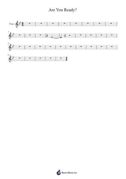 Are You Ready? Sheet Music by -Arr.Fmar Geearl