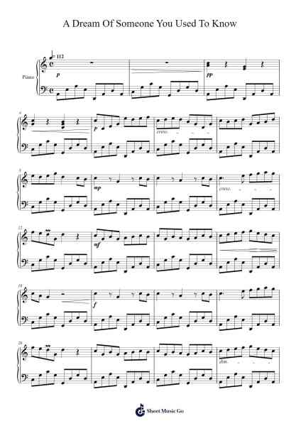 A Dream Of Someone You Used To Know Sheet Music by Elias Ouzounis-Arr.Bautab