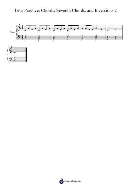 Let's Practice: Chords, Seventh Chords, and Inversions 2 Sheet Music by Claire Shutters-Arr.Himorse