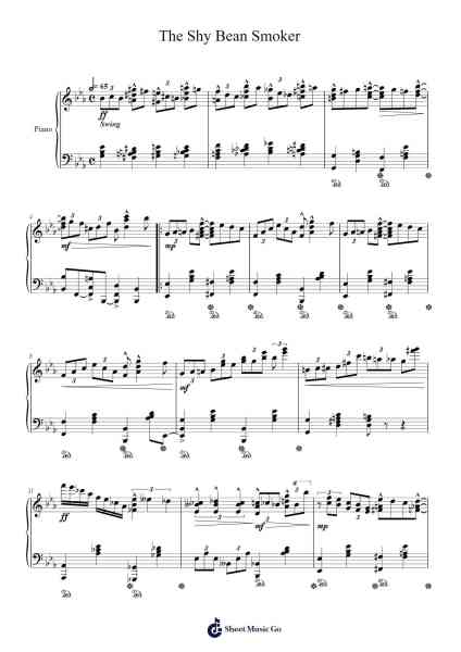 The Shy Bean Smoker Sheet Music by Stilkim-Arr.Bridrian