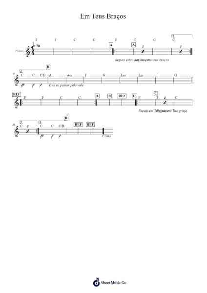 Em Teus Braços Sheet Music by Laura Souguellis-Arr.Gilphia