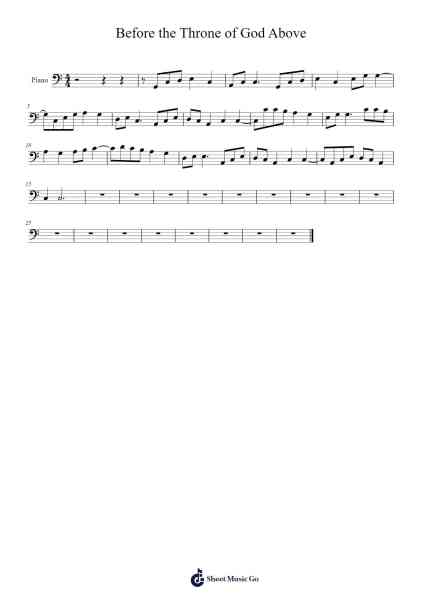 Before the Throne of God Above Sheet Music by Yehee Kim-Arr.Cherlius Bunearl