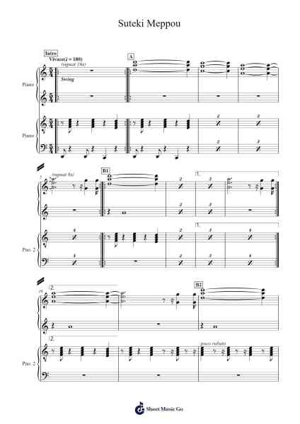 Suteki Meppou Sheet Music by Satoru Kosaki-Arr.Tifliz