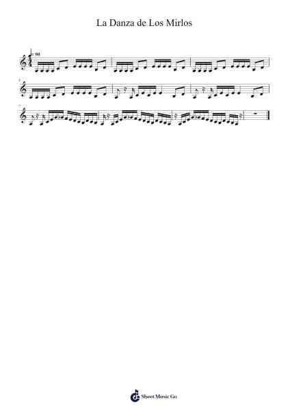 La Danza de Los Mirlos Sheet Music by Los Mirlos-Arr.Louiste