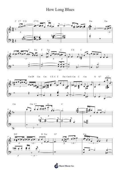 How Long Blues 樂譜由 Ray Charles - 編曲 Auwolf