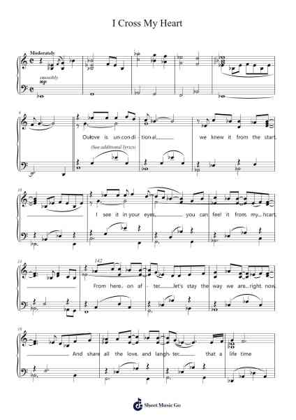 I Cross My Heart Sheet Music by George Strait-Arr.Earmay