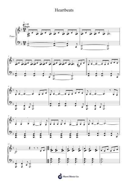 Heartbeats Sheet Music by Tifdan-Arr.Barias Raborn