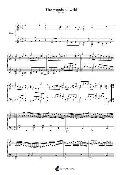 The Woods So Wild, FVB 40 Sheet Music by Orlando Gibbons-Arr.Whittrine Pruham