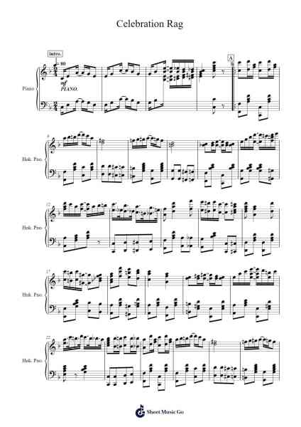 Celebration Rag Sheet Music by Mokaya Mateni-Arr.Nanholt Walkchi