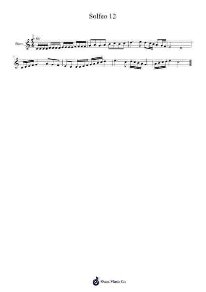 Solfeo 12 Sheet Music by Edgar Ayala-Arr.Hodhill