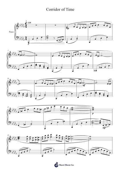 Corridor of Time Sheet Music by Masao Aichi-Arr.Calmark