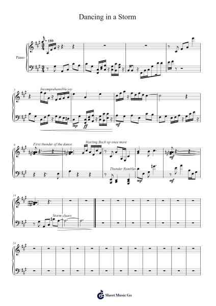 Dancing in a Storm Sheet Music by Anthony Low-Arr.Pipril