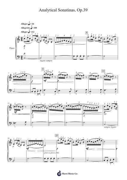 Analytical Sonatinas, Op.39 Sheet Music by Frank Lynes-Arr.Jesvin