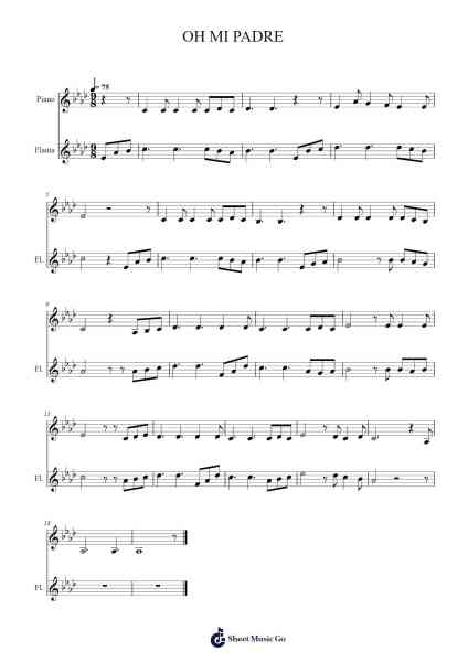 OH MI PADRE Sheet Music by EVAN STEPHENS-Arr.Everkeith Abters