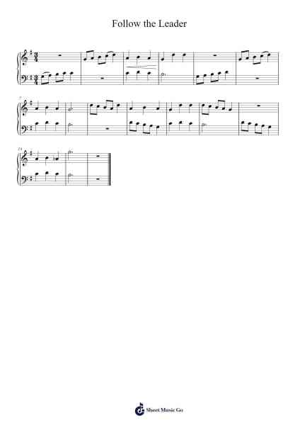 Follow the Leader Sheet Music by Concky Petjack-Arr.Macre Accer