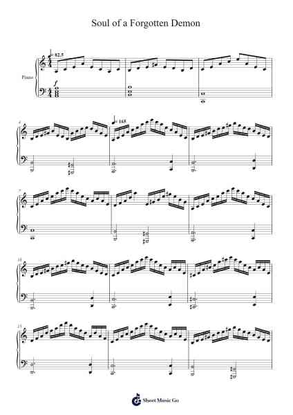 Soul of a Forgotten Demon Sheet Music by Bunbin-Arr.Hilye