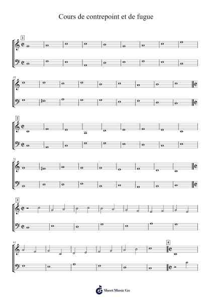 Cours de contrepoint et de fugue 樂譜由 Luigi Cherubini - 編曲 Mollries