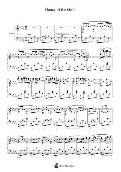 Dance of the Girls Sheet Music by Mansur Muzafarov-Arr.Lanhy